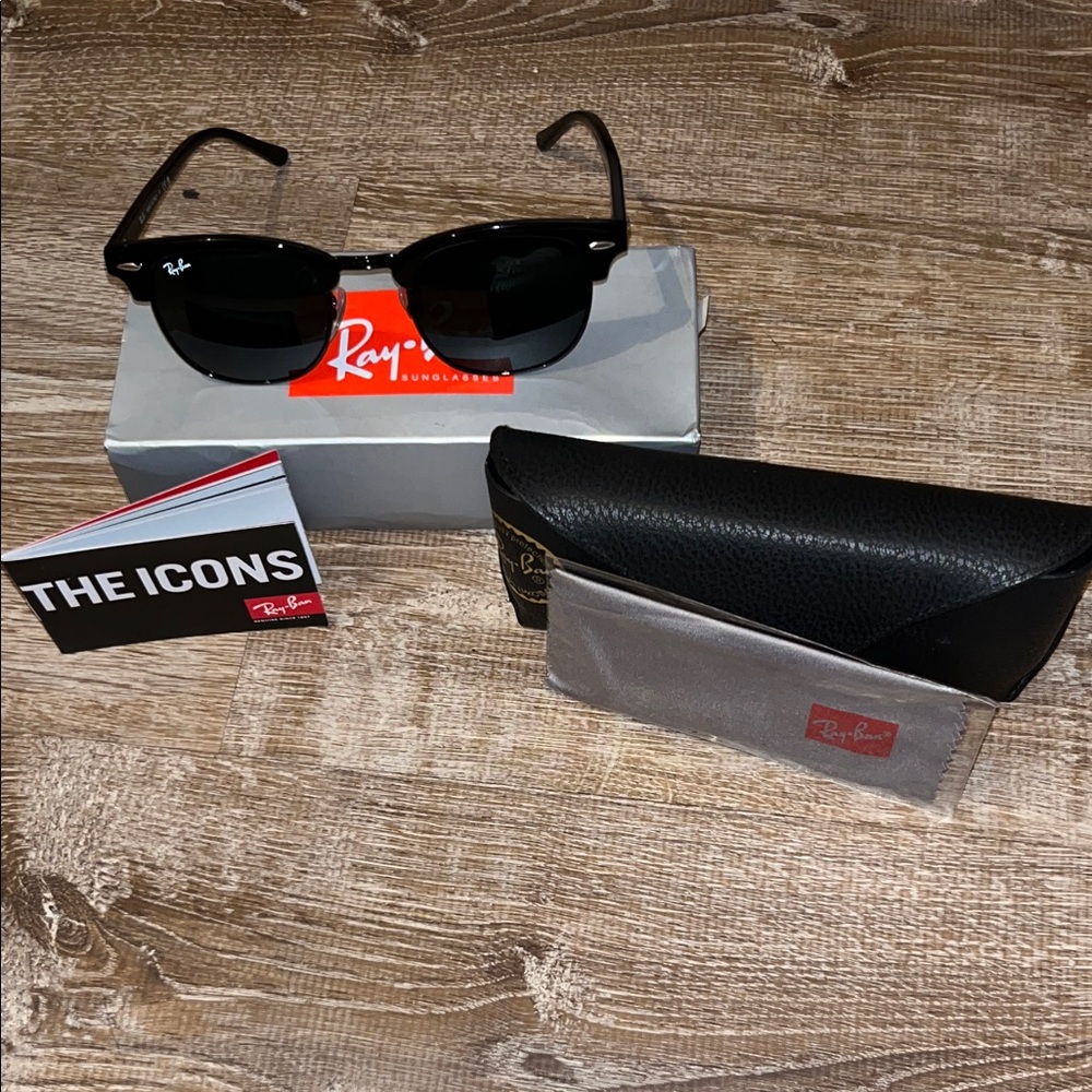 Ray-Ban Classic Black club master marble sunglasses New with tags